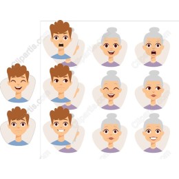 Expressive Character Emoji Set