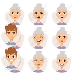 Charming Expressive Character Set