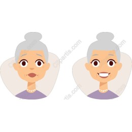 Joyful Elderly Woman