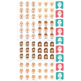 Expressive Character Faces Set