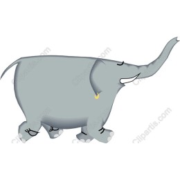 Adorable Walking Elephant