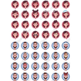 Expressive Character Emojis Set