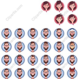 Expressive Character Avatars Collection