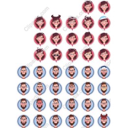 Expressive Cartoon Characters Pack