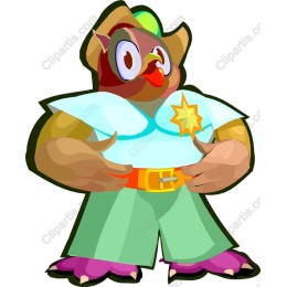 Playful Cartoon Owl Sheriff