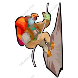 Cartoon Climbing Bird