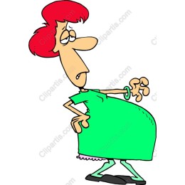 Whimsical Character in Green Dress