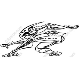 Futuristic Off-Road Rabbit Robot