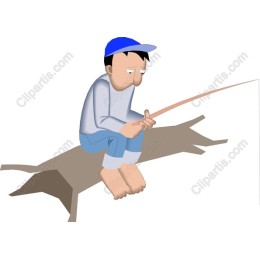 Charming Boy Fishing