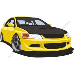 Sleek Yellow Sports Car