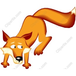 Playful Cartoon Fox