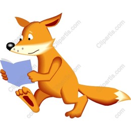 Charming Reading Fox
