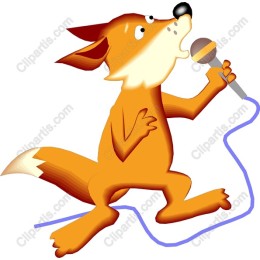 Playful Singing Fox