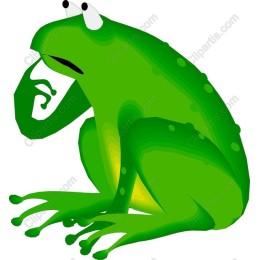 Charming Green Frog