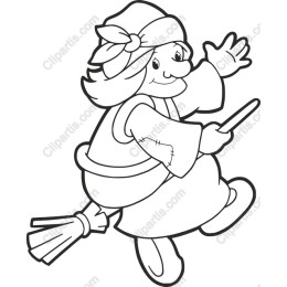 Charming Cartoon Witch