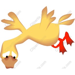 Quirky Upside-Down Duck