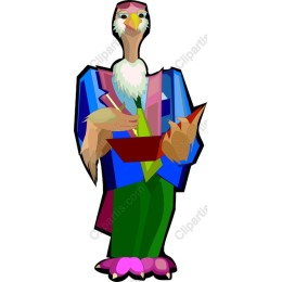 Whimsical Bird Character