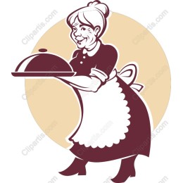 Charming Grandmother Serving Dish