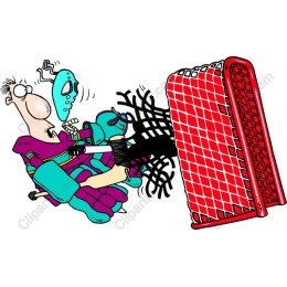 Whimsical Hockey Player