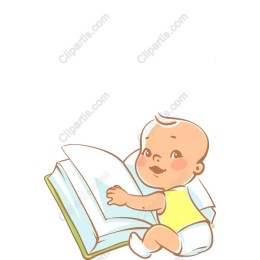 Cute Baby Reading