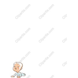 Charming Crawling Baby