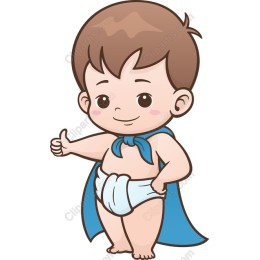 Cheerful Superhero Baby