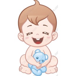 Cute Baby with Teddy Bear