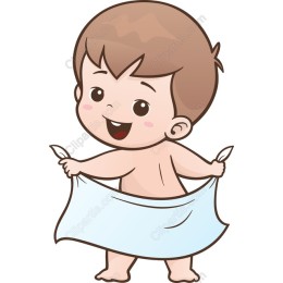 Happy Baby Holding Blanket