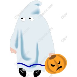 Whimsical Ghost & Pumpkin Halloween