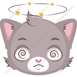 Whimsical Dizzy Cat