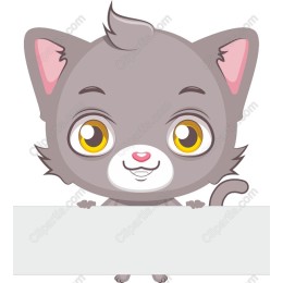 Cheerful Cartoon Kitten