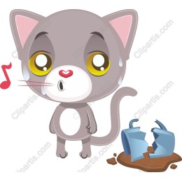 Whimsical Cat Character