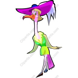 Whimsical Fashionable Bird