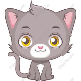 Charming Gray Kitten