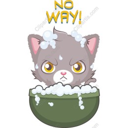 Grumpy Cat in a Bubble Bath