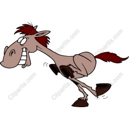 Whimsical Cartoon Horse