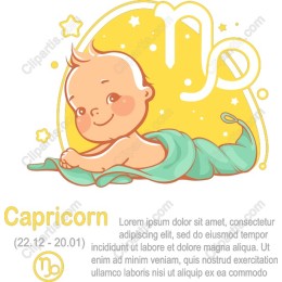 Charming Baby Capricorn