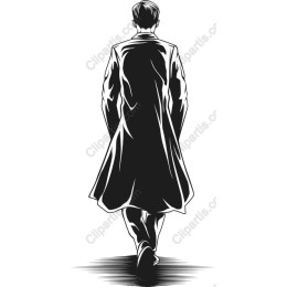 Mysterious Figure in Long Coat