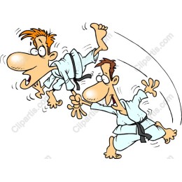 Dynamic Cartoon Martial Artists