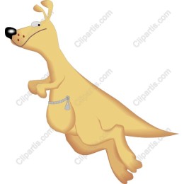 Playful Yellow Kangaroo