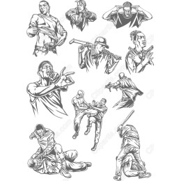  Gangster Clipart Collection