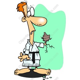 Battle Scars - Cartoon Character in a Bathrobe