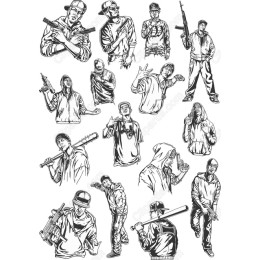Hip-Hop Bundle - 16 Unique Cliparts