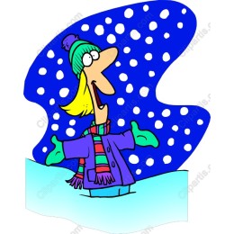 Cheerful Winter Character
