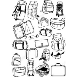Versatile Bag & Backpack Clipart Collection