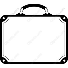 Blank Vintage Suitcase