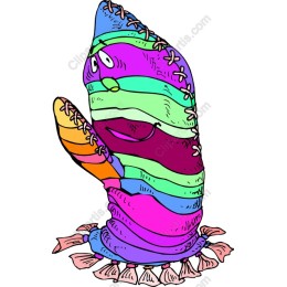 Colorful Striped Character