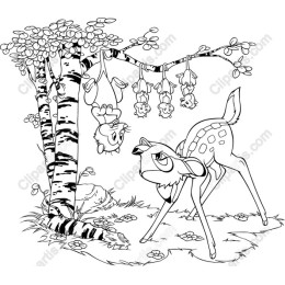 Whimsical Woodland Deer