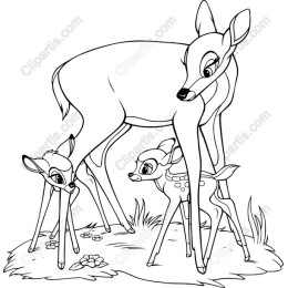 Nature's Love: Mother Deer and Fawns