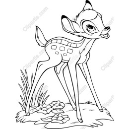 Hand-Drawn Baby Deer